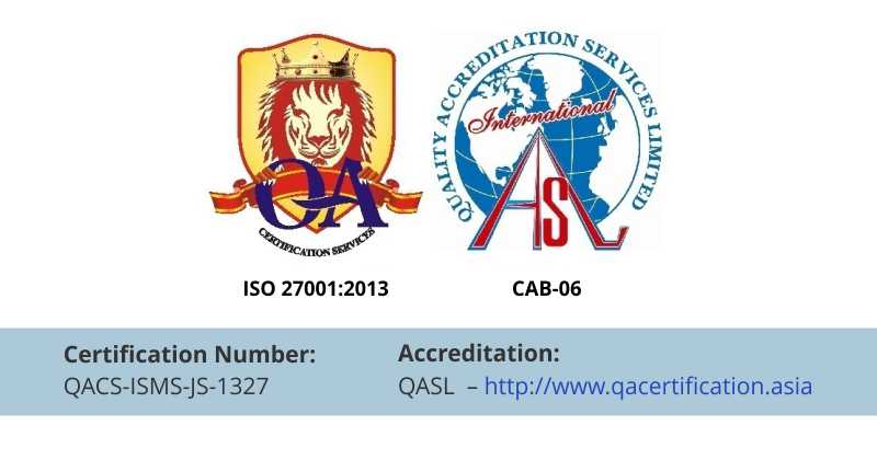 Secure Customer Service Software - Vision Helpdesk ISO 27001:2013 Certification