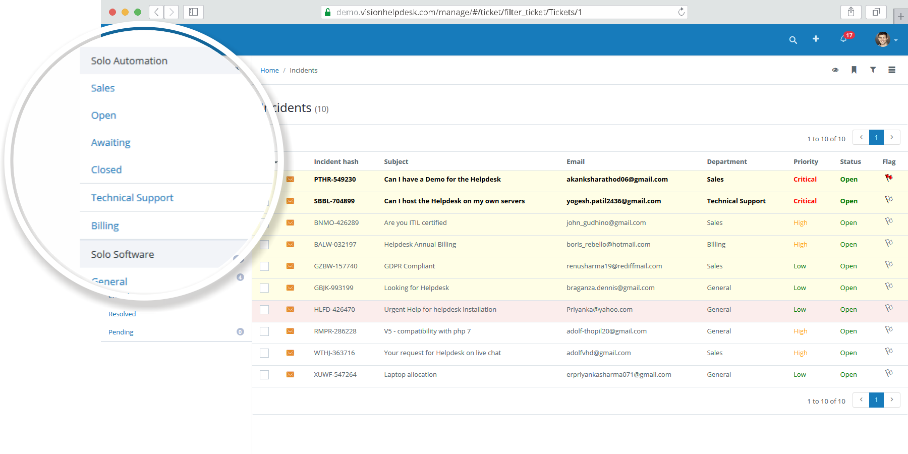 Satellite Help Desk or Multi Company Help Desk Software or Multi Brand Help Desk
